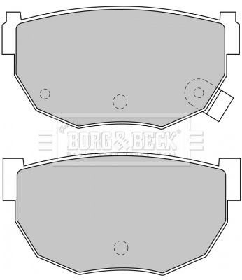 BORG & BECK Комплект тормозных колодок, дисковый тормоз BBP1549